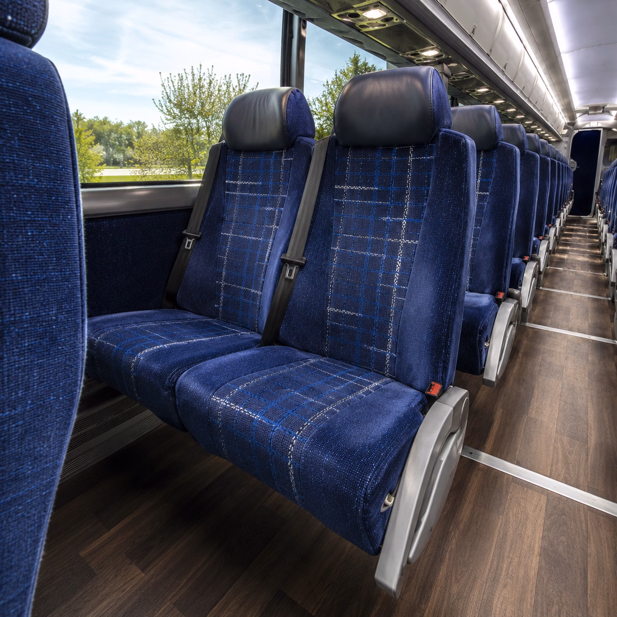 santa clara charter bus interior gallery