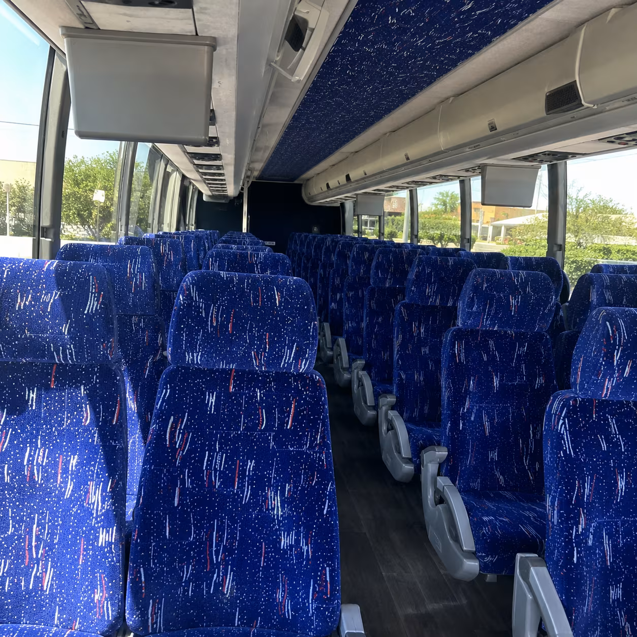 santa clara charter bus interior